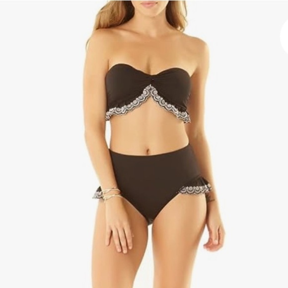 “ANNE COLE” Apple of My Eyelet Bikini - Picture 6 of 16